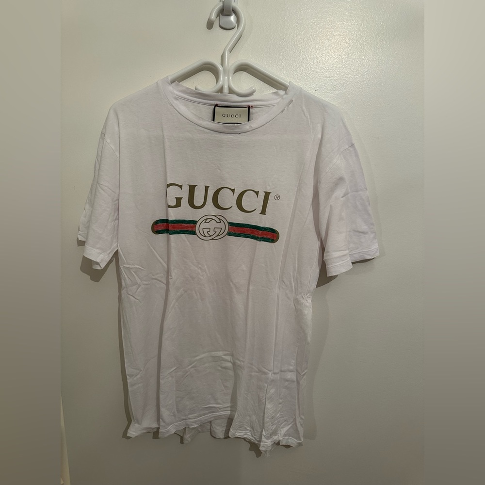Oversized Shirt with Gucci Logo
